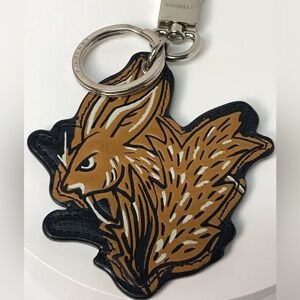BURBERRY Honey Beast Hare Leather Keychain/Bag Charm ❤️🐿
